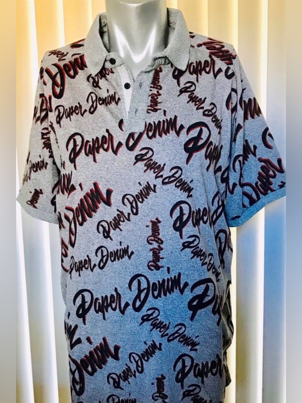 PAPER DENIM & CLOTH Polo Style Logo SHIRT 2X NWT
